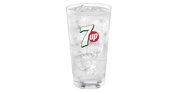 A glass of 7up.