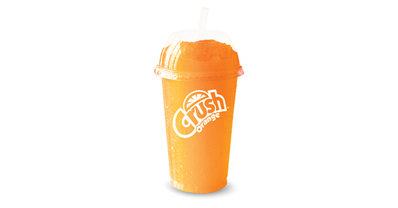 An orange slushy.