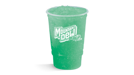 A cyan slushy.
