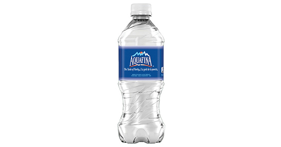 A bottle of water.